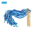 thumbnail image 3 of Uxcell Lace Silk Ribbon Fairy Sticks Wands for Wedding Party, Navy Blue/Sky Blue 25 Pack, 3 of 5