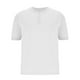 thumbnail image 2 of Camisa Elvqul para Hombre Casual de Color Sólido Manga Corta Cuello Redondo Botones Blanco, 2 of 5