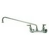 T&S Brass Wall Mount Double Pantry Faucet with 0.5'' Npt (Set of 6)