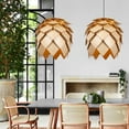 thumbnail image 6 of Arturesthome 1 Lights Wood Light Fixture Pine Cone Lamp Shade 1-Lights Natural E26/27, 6 of 7