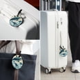 thumbnail image 6 of Whale 2Pcs PU Leather Round Luggage Tags with Privacy Cover and Name ID Tag for Suitcase, Handbags, Backpacks, School Bags, 6 of 6