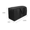 thumbnail image 3 of Home Textile Storage Large-Capacity Outdoor Storage Bag for Comforters Clothes and Blankets - Foldable Thickened Fabric Heavy-Duty Rectangular Organizer with Reinforced Handle and Sturdy Zipper, 3 of 7