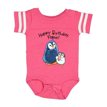 

Inktastic Happy Birthday Papa!- Cute Penguins Gift Baby Boy or Baby Girl Bodysuit