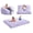 Purple, variant on Hobestluk Bean Bag Chair 3 in 1 Beanbag Chairs for Adults, Large Bean Bags with Removable Velvet Cover, Convertible Adult Bean Bag Chair for Living Room, Bedroom, Playroom (Black, Queen)