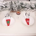 thumbnail image 5 of Tableware Fork Knife Holder Bag Navidad 2021 Noel Christmas Decorations for Home Dinner Table Decor New Year 2022 Christmas Gift, 5 of 5