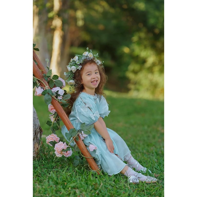 Camellia Flower Crown Rose Headpiece Bridal Wedding Flower Girl Maternity Vorkoi Camellia Flower Crown Rose Headpiece Wedding Bridal  main image 2