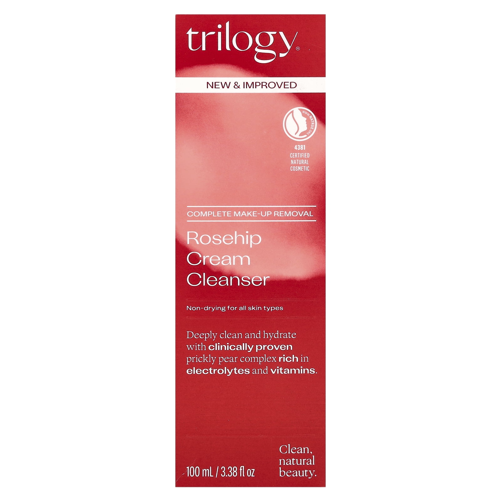 Trilogy Rosehip Cream Cleanser, 3.38 fl oz (100 ml)