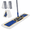 Blue Large, variant on Blue Large Commercial Mop Heavy Duty Industrial with 3 Pads 60 Inch Long Handle