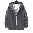 thumbnail image 5 of Sudaderas multicolores informales para hombre y mujer, sudaderas con capucha de talla grande con cremallera, Tops, moda 2023, 5 of 5