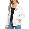 thumbnail image 2 of Purcoar Raincoat Women Lightweight Waterproof Rain Jackets Outdoor Hooded Windbreaker XS-XXL, 2 of 9