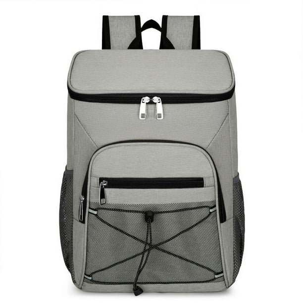 Mochila de viaje multifuncional cuadrada con bolsa de aislamiento para picnic de gran capacidad sencilla, mochila deportiva para fitness para hombres