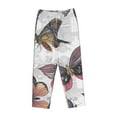 thumbnail image 4 of Bingfone Pajamas For Women,Vintage Butterflies Pajama Pants With Pockets-Small, 4 of 9