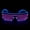 Blue Purple, variant on LED Glasses, Light Up Glasses Neon El Wire LED Light Up Eyeglasses Sunglasses Eyewear Light Up El Wire Rave Shutter Glasses