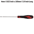 thumbnail image 2 of Teng Tools 4mm / 5/32 Inch x 100mm / 3.9 Inch Long Flat Type Slotted Head Screwdriver - MD917N, 2 of 6