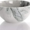 thumbnail image 2 of Fine Marble 16 Piece Stoneware Dinnerware Set in Black and White, 2 of 6