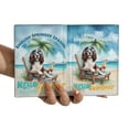 thumbnail image 3 of English Springer Spaniel Hello Summer Beach Theme with Sunglasses and Tropical Cocktail Travel Passport Wallet Springers Dog Lover Gifts PU Leather Passport Holder Cover - 00009, 3 of 5
