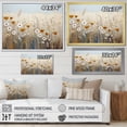 thumbnail image 4 of Designart "Elegant Beige Wildflower Splendor III" Wildflowers Floater Framed Canvas Wall Art, 4 of 5