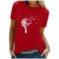 thumbnail image 1 of AMERTEER T-Shirt à Manches Courtes Imprimé pour Femme, 1 of 5