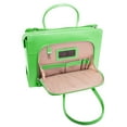 thumbnail image 3 of McKlein LAKE FOREST, Ladies' Laptop Briefcase, Top Grain Cowhide Leather, Green (94331), 3 of 5