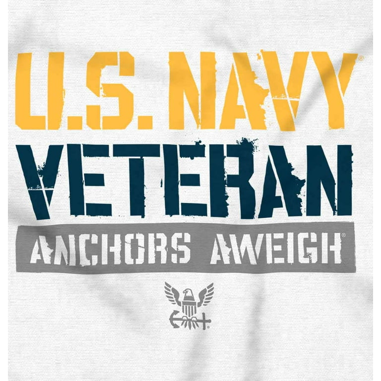 US Navy Logo Veteran Anchors Aweigh Zip Up Hoodie Men s Women s