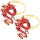 thumbnail image 2 of KAKOWELY 2 hebillas para servilletas, anillos de servilleta de dragón, anillos de servilleta de metal, porta servilletas, 2 of 4