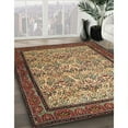 thumbnail image 3 of Ahgly Company Machine Washable Indoor Rectangle Traditional Metallic Gold Area Rugs, 6' x 9', 3 of 7