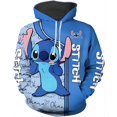 thumbnail image 2 of Sudadera con capucha con estampado 3D de Disney Stitch para hombre, moda de otoño, para deportes al aire libre, baloncesto, manga larga, para hombre, 2 of 4