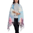 thumbnail image 2 of Haiem Majestic Fantasy Castle Pattern Women's Long Blanket Scarf Chunky Oversized Winter Fall Warm Scarf Big Tartan Scarves Wrap Shawl Ladies Gifts, 2 of 8