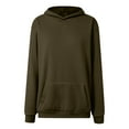 thumbnail image 5 of Kaprioy Womens Oversized Sweatshirt Essentials Hoodie Fleece Sweatshirts Fall Winter Fashion Pullover Sweaters Fashion Y2k Clothes Green, XXXL, 5 of 5