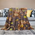 thumbnail image 2 of ONETECH Monkey Blanket Monkey Gifts for Girls Boys Kids Woman Monkey Lover Throw Blankets Soft Blanket Warm Flannel Plush Blankets for Bed Sofa Couch, 2 of 6