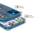 thumbnail image 2 of IBAOLEA Case for iPhone 13,Flower Floral Designed Soft Crystal TPU Four Corner Anti-Fall Shock Absorbing Soft Bumper Protective Case Cover, for iPhone 13 Flower Floral, 2 of 5