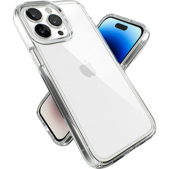 CACOCO-Clear Iphone 14 Pro Max Case - Drop Protection With Scratch Resistant Dual Layer Slim Phone Case For 6.7 Inch Iphones 14 Pro Max - Anti-Yellowing & Anti-Fade Case - Gemshell