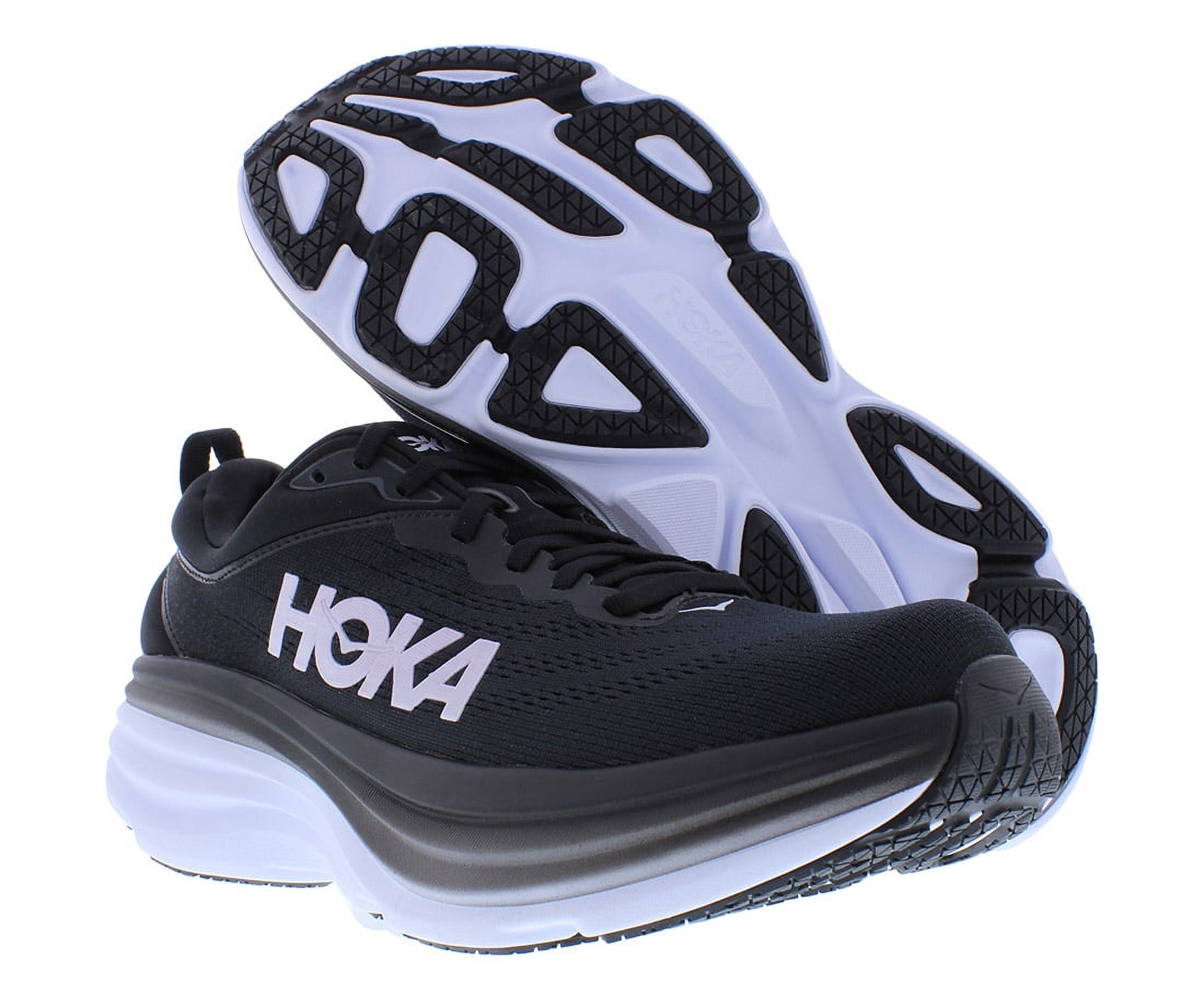 Hoka Bondi 8 Running Shoes - Mens, Black / White, 12D, 1123202-BWHT-12D —  Mens Shoe Size: 12 US, Gender: Male, Age Group: Adults, Mens Shoe Width