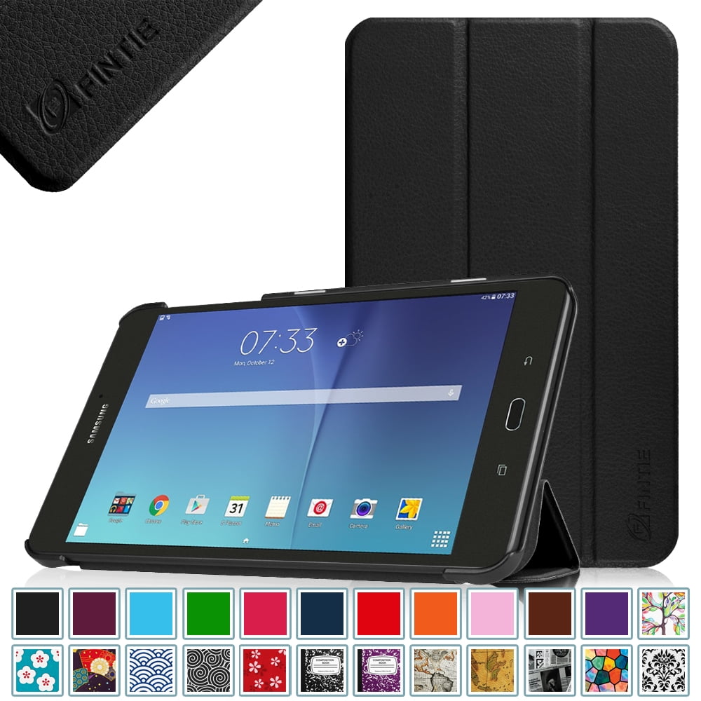 Hoofd Sada Respectvol Fintie Case for Samsung Galaxy Tab E 8.0 SlimShell - Slim Lightweight  Standing Cover, Black - Walmart.com