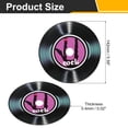 thumbnail image 2 of Uxcell 20 Pack Vinyl Records Decor, 5.5 Inch Blank Vinyl Records 5 Designs Fake CD Album Cover for Rock and Roll Party Dining Home Decorations, (Black, Style 5), 2 of 6