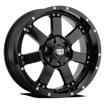REV Wheels 885B-7908312 885 Series - 17x9 - 4.53 bs - 6x5.5/ 6x135 - Black