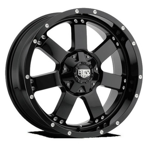 REV Wheels 885B-7908312 885 Series - 17x9 - 4.53 bs - 6x5.5/ 6x135 - Black