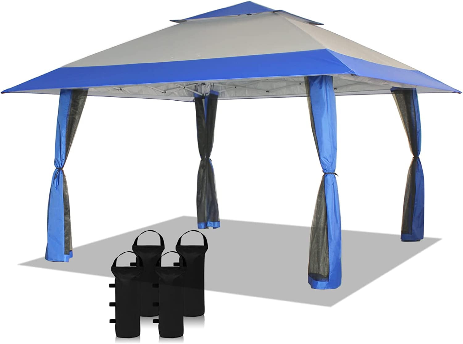 CROWN SHADES 13X13 Outdoor Pop Up Gazebo Patended Center Lock Quick