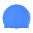 thumbnail image 2 of Extra Large Silicone Swimming Cap for Women & Men, Waterproof Swim Cap for Long Thick Curly Hair, Dreadlocks, Braids and Afros(Dark Blue One Size), 2 of 7