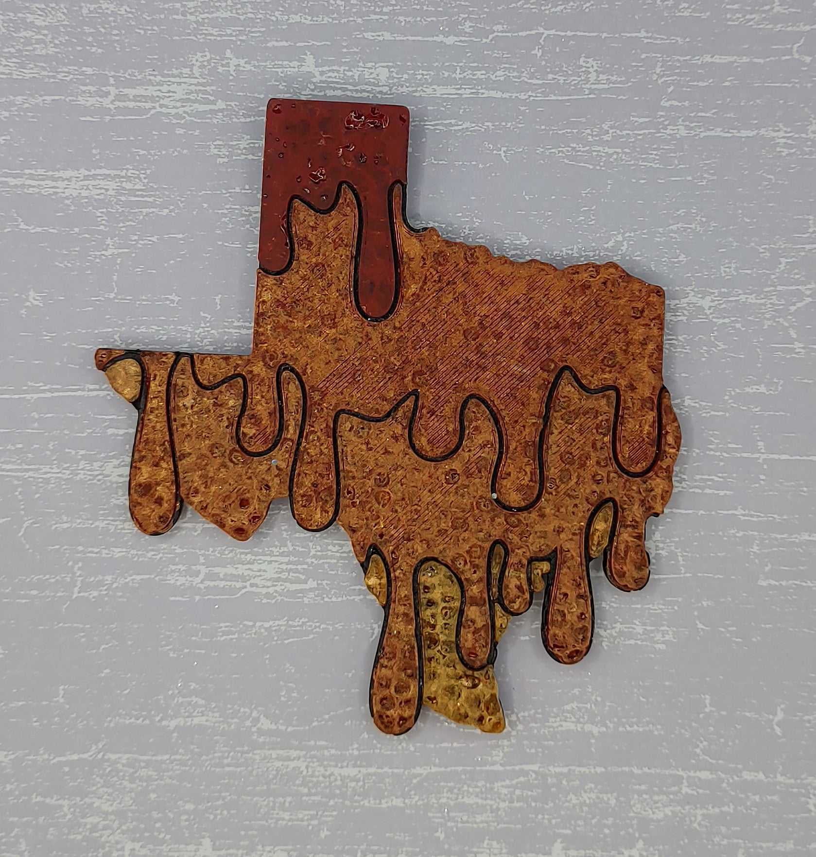Melting State of Texas Silicone Freshie Mold