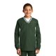 thumbnail image 1 of Camiseta cortavientos raglán con cuello en V para jóvenes Sport-Tek®. YST62 Verde Bosque/Blanco L deporte-tek YST62, 1 of 1