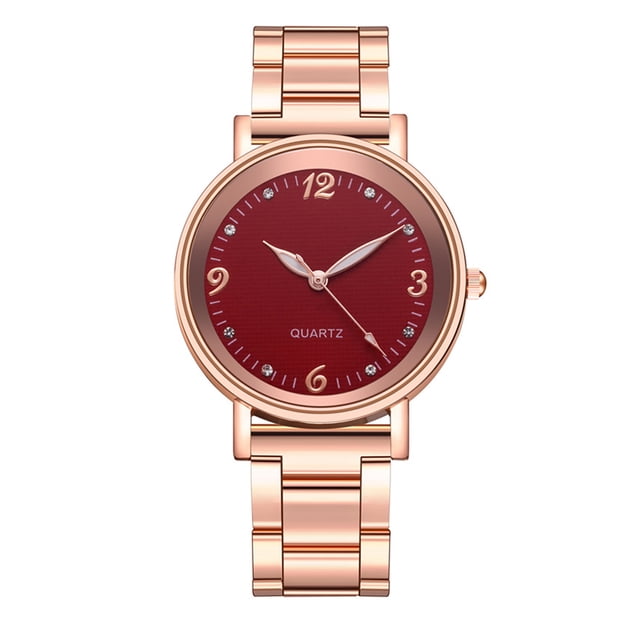 EeaseMX 1 reloj de pulsera de acero inoxidable para mujer, reloj de cuarzo, reloj luminoso.