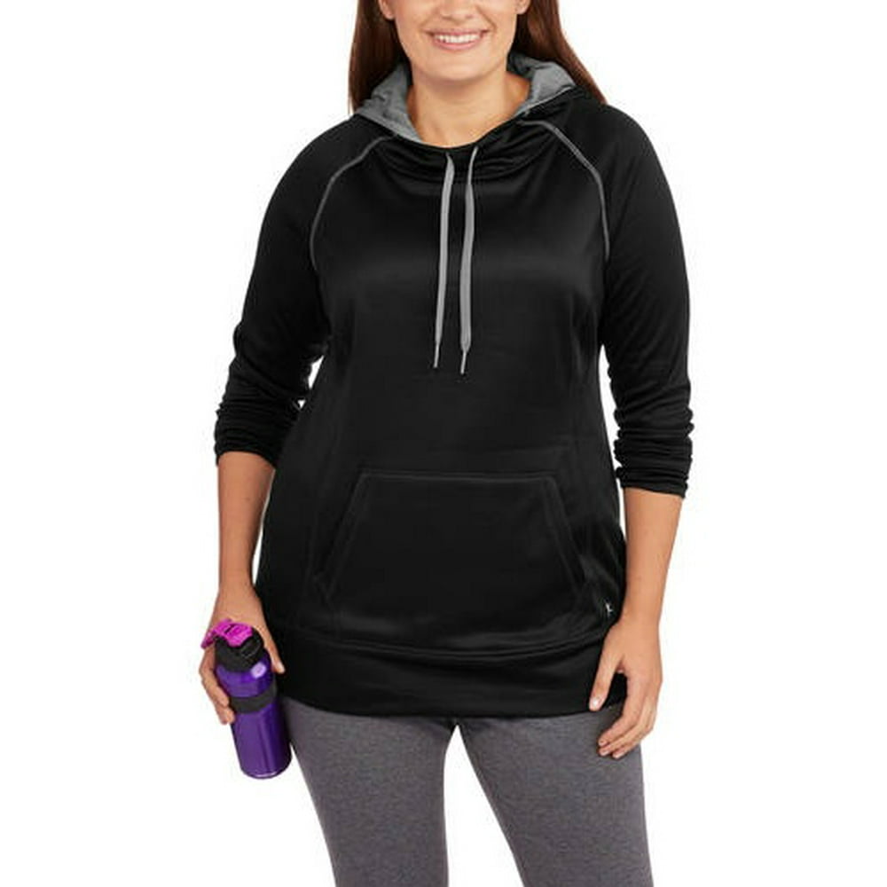 Danskin Now - Women's Plus-Size Pullover Hooded Performance Fleece ...