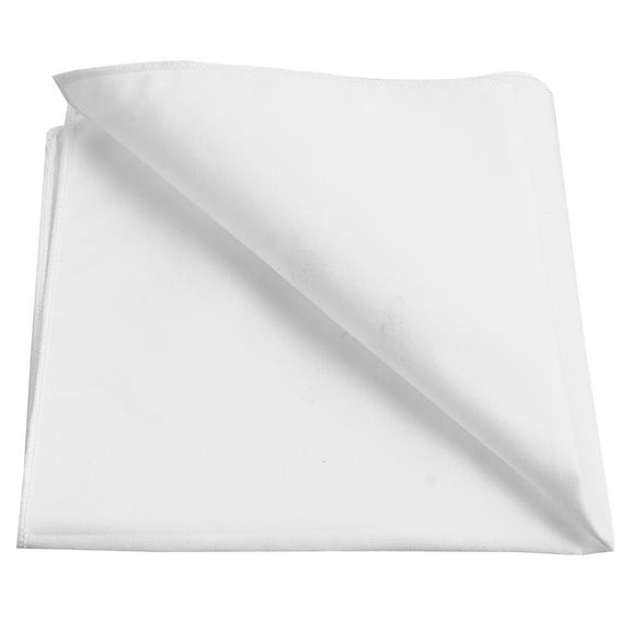 GAXIRE 1Pc White Cotton Handkerchief for Men, Pocket Towel, Sweat Absorbent and Soft Fabric