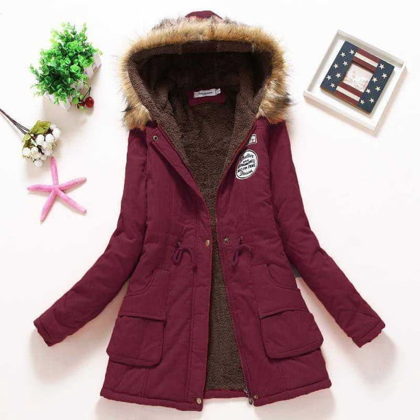 Chaqueta de algodón acolchada para mujer, abrigo informal ajustado con capucha, Parkas acolchadas, abrigo cálido, otoño e invierno, novedad de 2024
