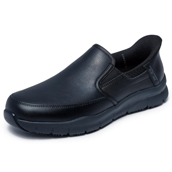 Zapatos Skechers Work Nampa 9.5 Ancho Amplio Negro Slip‑Ins