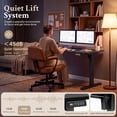 thumbnail image 3 of Homall 55" × 24" Electric Height Adjustable Standing Desk Home Office Computer Desk Memory Preset with T-Shaped Metal Bracket, Black, 3 of 8