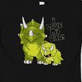 thumbnail image 4 of Inktastic I Love my Dad with Baby and Daddy Triceratops Boys or Girls Baby T-Shirt, 4 of 5