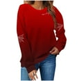 thumbnail image 2 of FDGIU Spooky Season Cute Ghost Graphic Women's Halloween Sweatshirt Oversized Crewneck Pullover Long Sleeve Casual Top Halloween Shirts for Women, 2 of 4