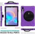thumbnail image 2 of BRAECN Étui Compatible avec Galaxy Tab S6 10.5 2019, Hybride Antichoc avec [Porte-Stylo][Sangle de Poignée][Rotatif, 2 of 5